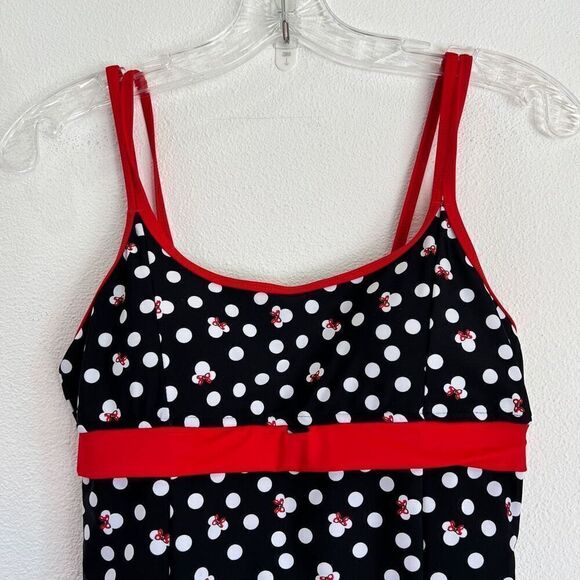 Disney Swimsuit Dress Minnie Mouse Icons Polka-Dot Print Size Small Missing Bow - Picture 2 of 15